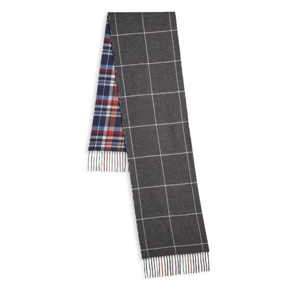 Saks Fifth Avenue Collection Reversible Silk & Cashmere Scarf - Picture 2 of 9